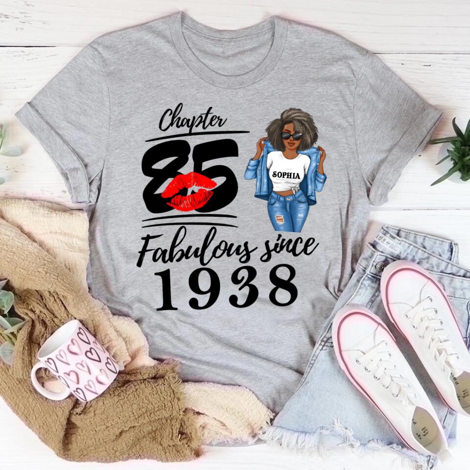 85th birthday shirts for her, Personalised 85th birthday gifts, 1938 t shirt, 85 and fabulous shirt, 85th birthday shirt ideas, gift ideas 85th birthday woman