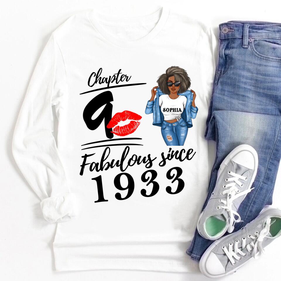 90th birthday shirts for her, Personalised 90th birthday gifts, 1933 t shirt, 90 and fabulous shirt, 90th birthday shirt ideas, gift ideas 90th birthday woman