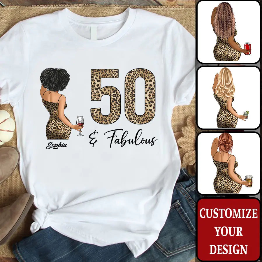 50th Birthday Shirts, Custom Birthday Shirts, Turning 50 Shirt, Gifts For Women Turning 50, 50 And Fabulous Shirt, 1973 Shirts, 50th Birthday Shirts For Her