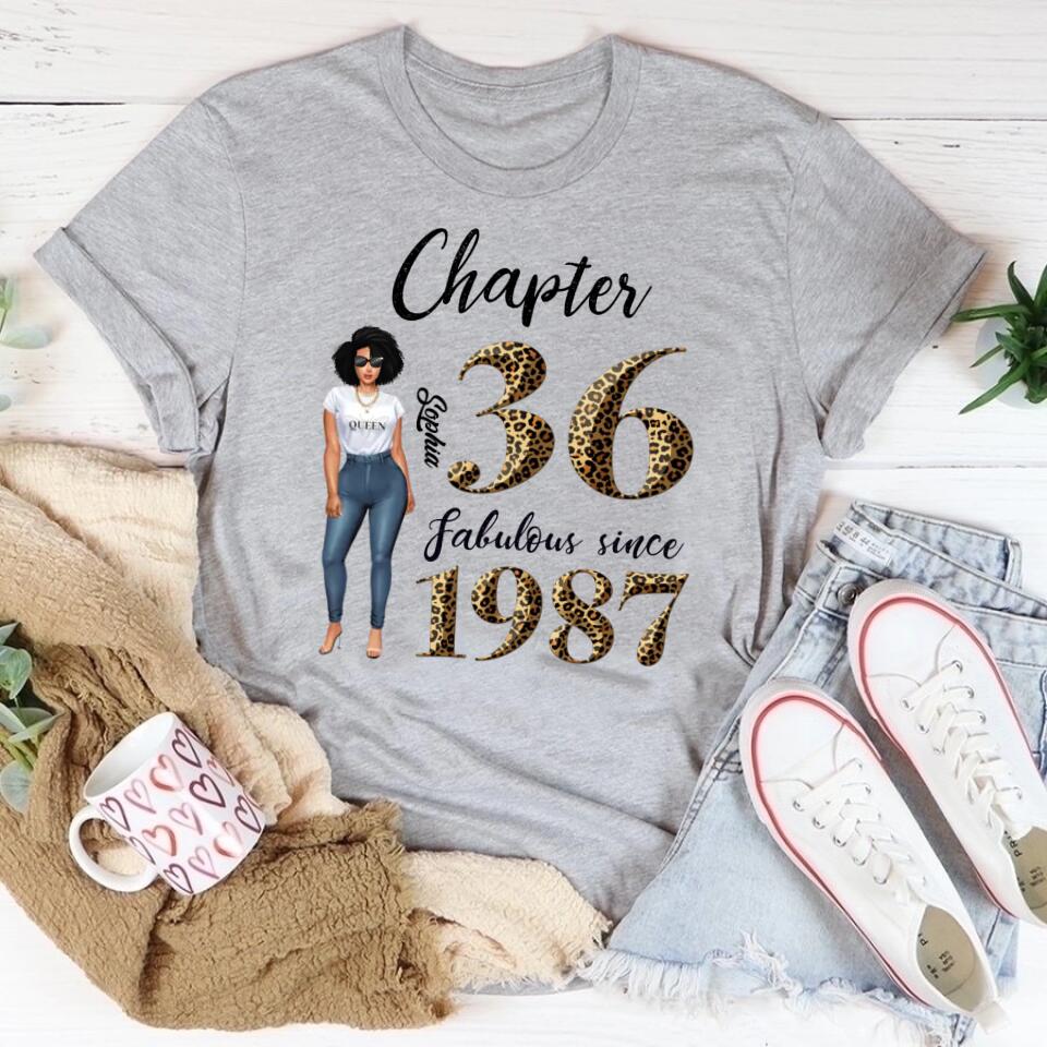 36th birthday shirts for her, Personalised 36th birthday gifts, 1987 t shirt, 36 and fabulous shirt, 36th birthday shirt ideas, gift ideas 36th birthday woman