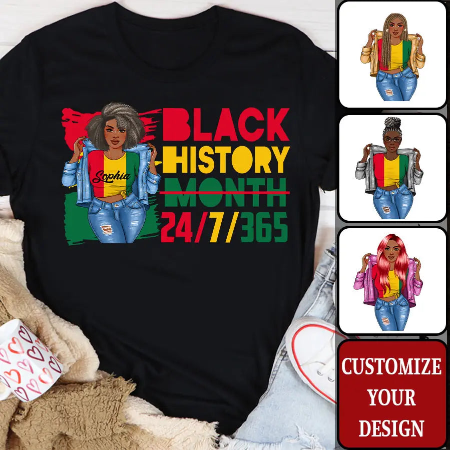 Black History Month Shirt, Black Women Shirt, Black Lives Matter Tee, Black History Months, Black History is Strong Gift