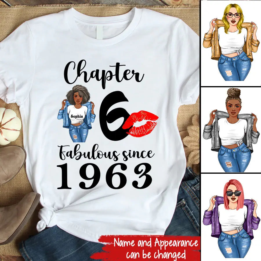 60th birthday shirts for her, Personalised 60th birthday gifts, 1963 t shirt, 60 and fabulous shirt, 60th birthday shirt ideas, gift ideas 60th birthday woman