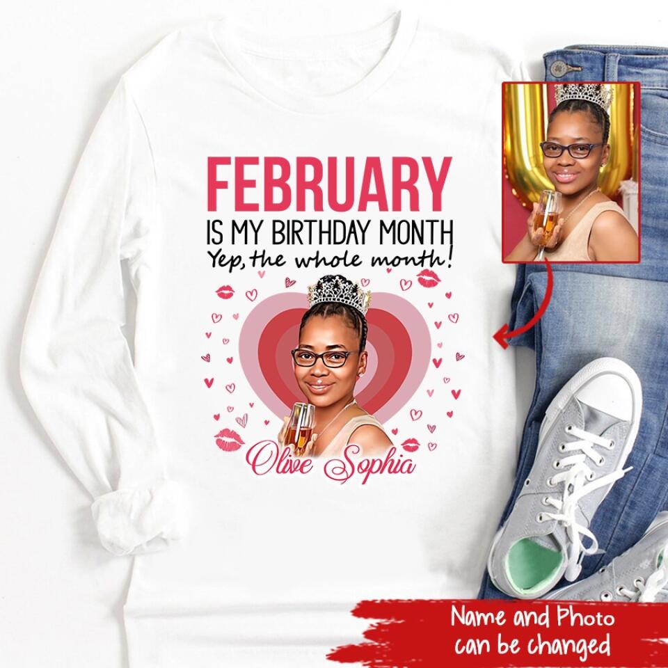 February Birthday Shirt, Custom Birthday Shirt, Queens was Born In February, February Birthday Shirts For Woman, February Birthday Gifts