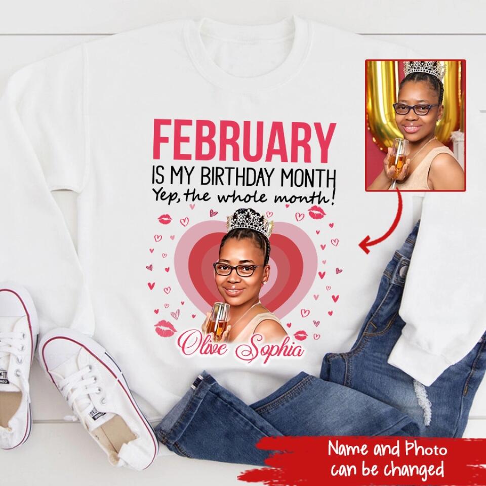 February Birthday Shirt, Custom Birthday Shirt, Queens was Born In February, February Birthday Shirts For Woman, February Birthday Gifts