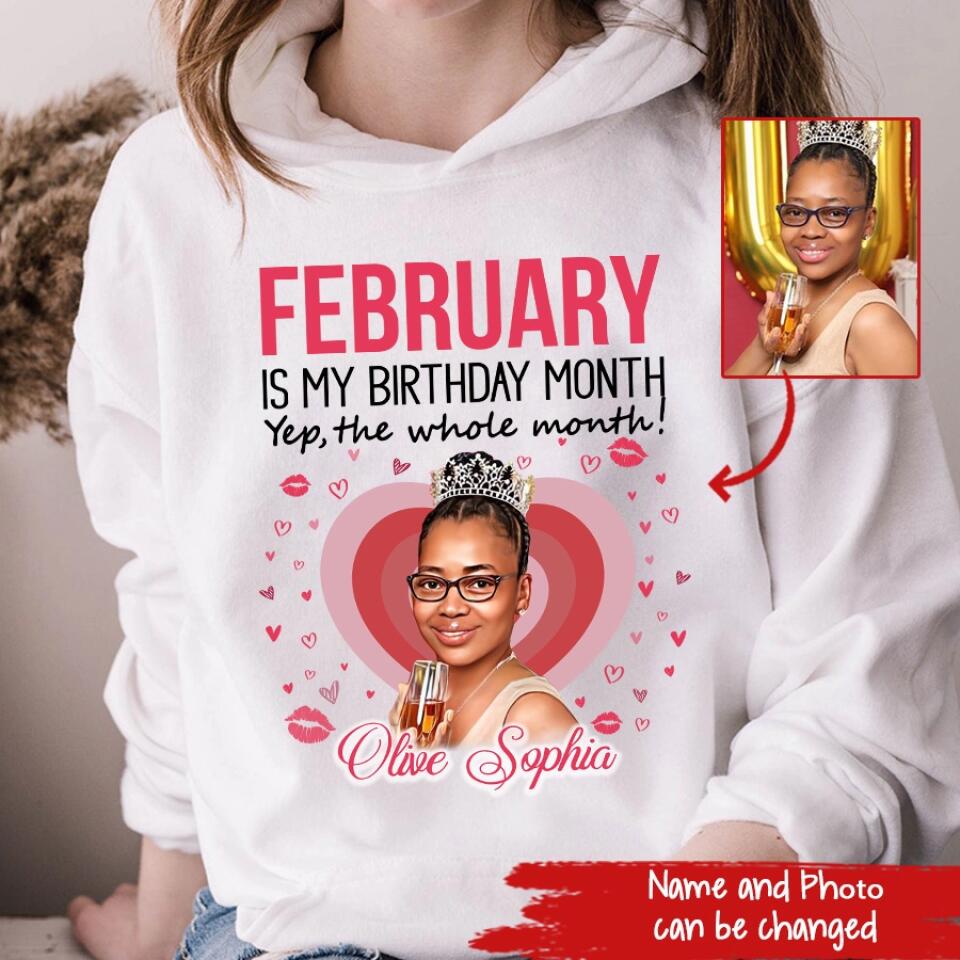 February Birthday Shirt, Custom Birthday Shirt, Queens was Born In February, February Birthday Shirts For Woman, February Birthday Gifts