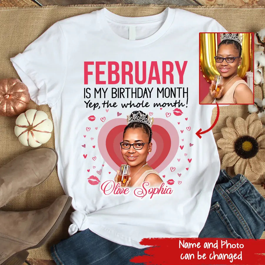 February Birthday Shirt, Custom Birthday Shirt, Queens was Born In February, February Birthday Shirts For Woman, February Birthday Gifts