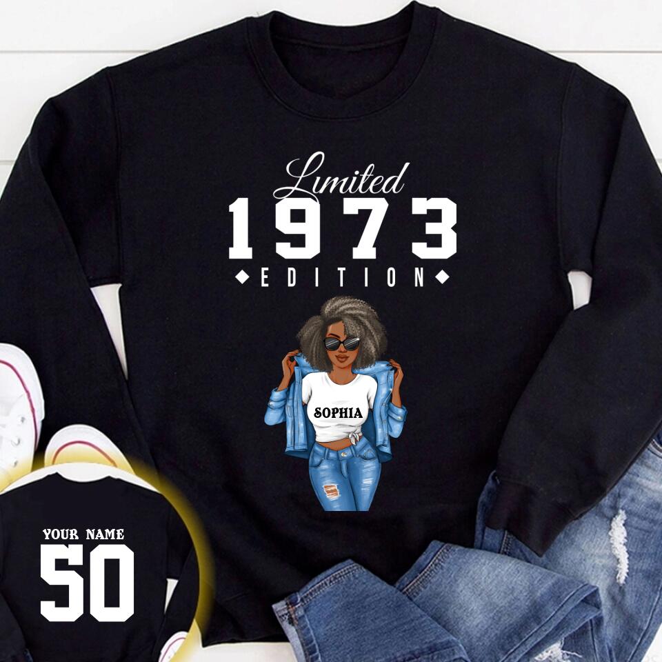 Chapter 50, Fabulous Since 1973 50th Birthday Unique T Shirt For Woman, Her Gifts For 50 Years Old , Turning 50 Birthday Cotton Shirt