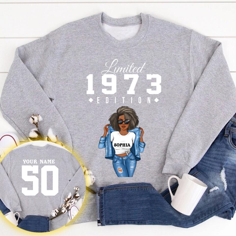 Chapter 50, Fabulous Since 1973 50th Birthday Unique T Shirt For Woman, Her Gifts For 50 Years Old , Turning 50 Birthday Cotton Shirt