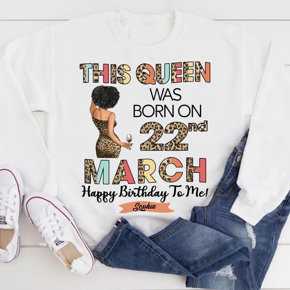 March Birthday Shirt, Custom Birthday Shirt, Queens Born In March, March Birthday Shirts For Woman, March Birthday Gifts