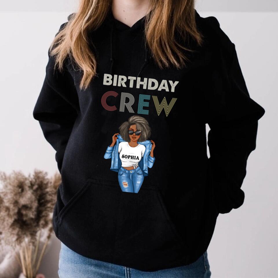 Birthday Crew Shirts, Retro Birthday Group T Shirts, Birthday Squad Shirts, Vintage Birthday Party Shirts, Fun Matching Birthday Outfits