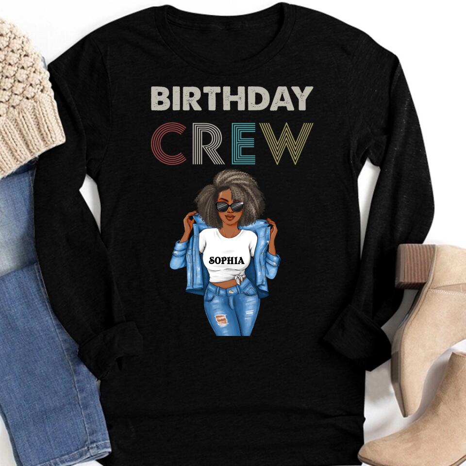 Birthday Crew Shirts, Retro Birthday Group T Shirts, Birthday Squad Shirts, Vintage Birthday Party Shirts, Fun Matching Birthday Outfits