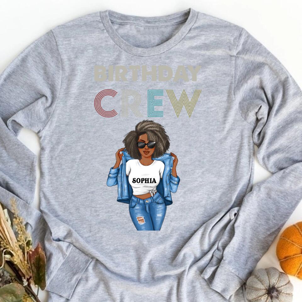 Birthday Crew Shirts, Retro Birthday Group T Shirts, Birthday Squad Shirts, Vintage Birthday Party Shirts, Fun Matching Birthday Outfits