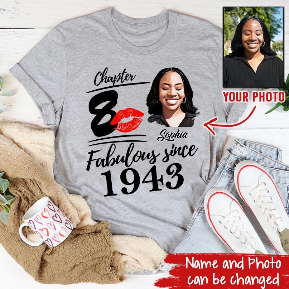 80th Birthday Shirts, Custom Birthday Shirts, Turning 80 Shirt, Gifts For Women Turning 80, 80 And Fabulous Shirt, 1943 Shirt, 80th Birthday Shirts For Her