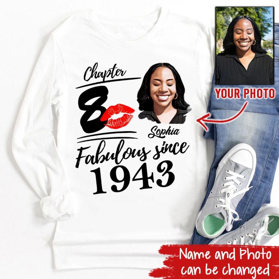 80th Birthday Shirts, Custom Birthday Shirts, Turning 80 Shirt, Gifts For Women Turning 80, 80 And Fabulous Shirt, 1943 Shirt, 80th Birthday Shirts For Her