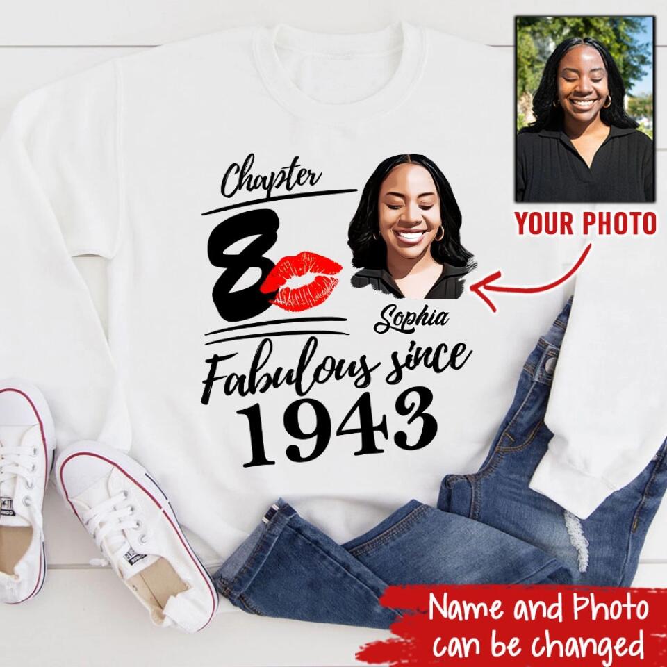 80th Birthday Shirts, Custom Birthday Shirts, Turning 80 Shirt, Gifts For Women Turning 80, 80 And Fabulous Shirt, 1943 Shirt, 80th Birthday Shirts For Her