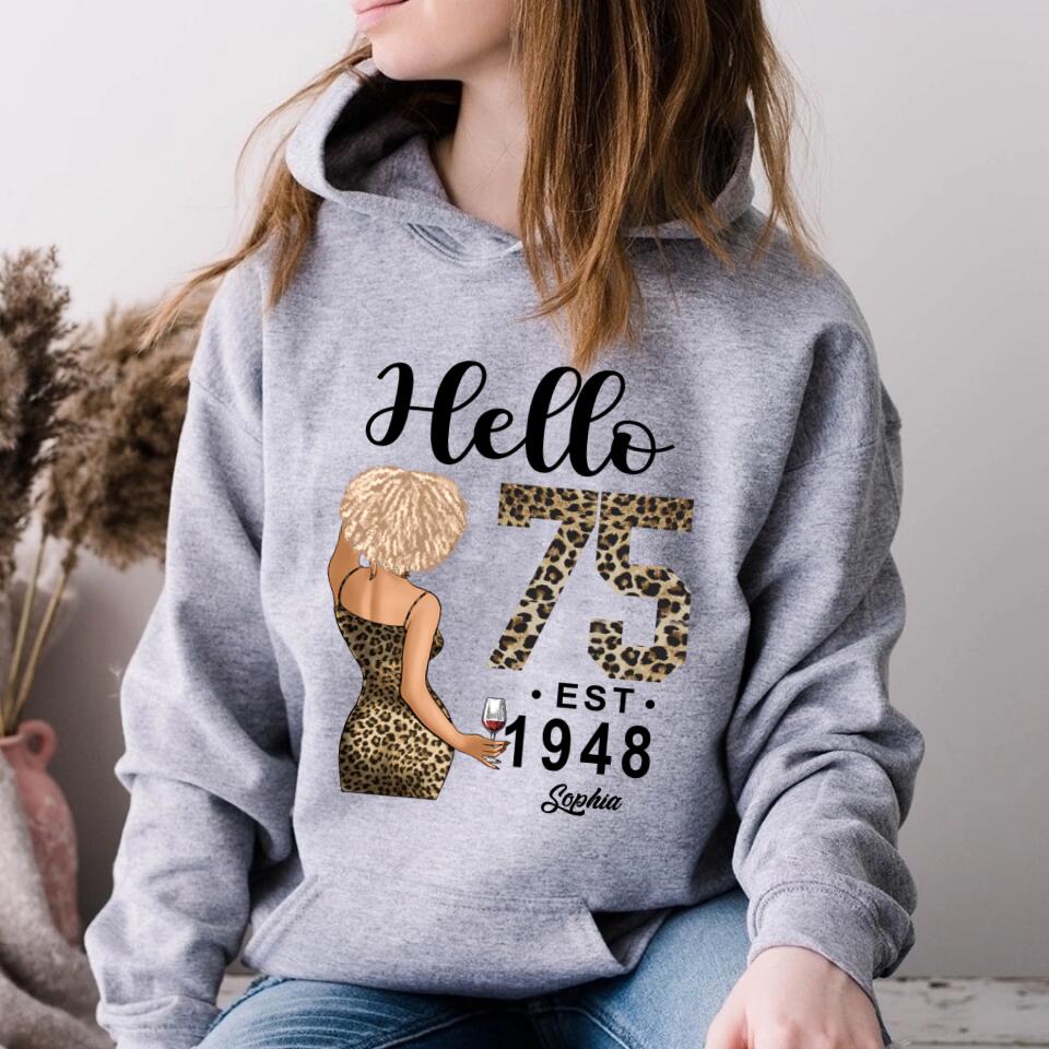 75th Birthday Shirts, Custom Birthday Shirts, Turning 75 Shirt, Gifts For Women Turning 75, 75 And Fabulous Shirt, 1948 Shirt, 75th Birthday Shirts For Her