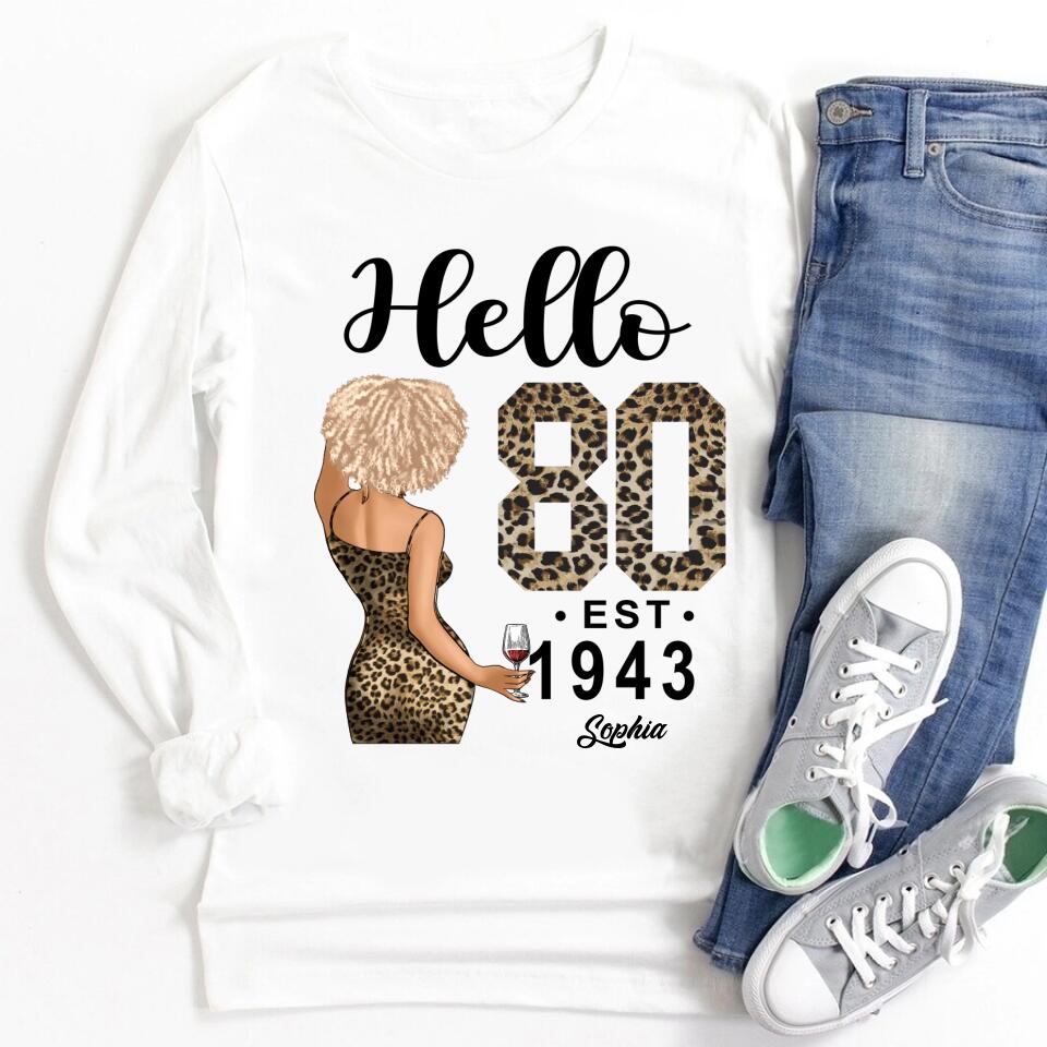 80th Birthday Shirts, Custom Birthday Shirts, Turning 80 Shirt, Gifts For Women Turning 80, 80 And Fabulous Shirt, 1943 Shirt, 80th Birthday Shirts For Her
