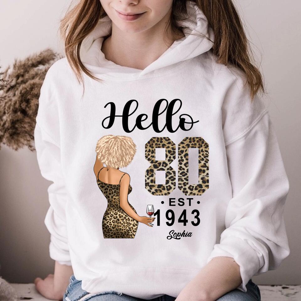 80th Birthday Shirts, Custom Birthday Shirts, Turning 80 Shirt, Gifts For Women Turning 80, 80 And Fabulous Shirt, 1943 Shirt, 80th Birthday Shirts For Her