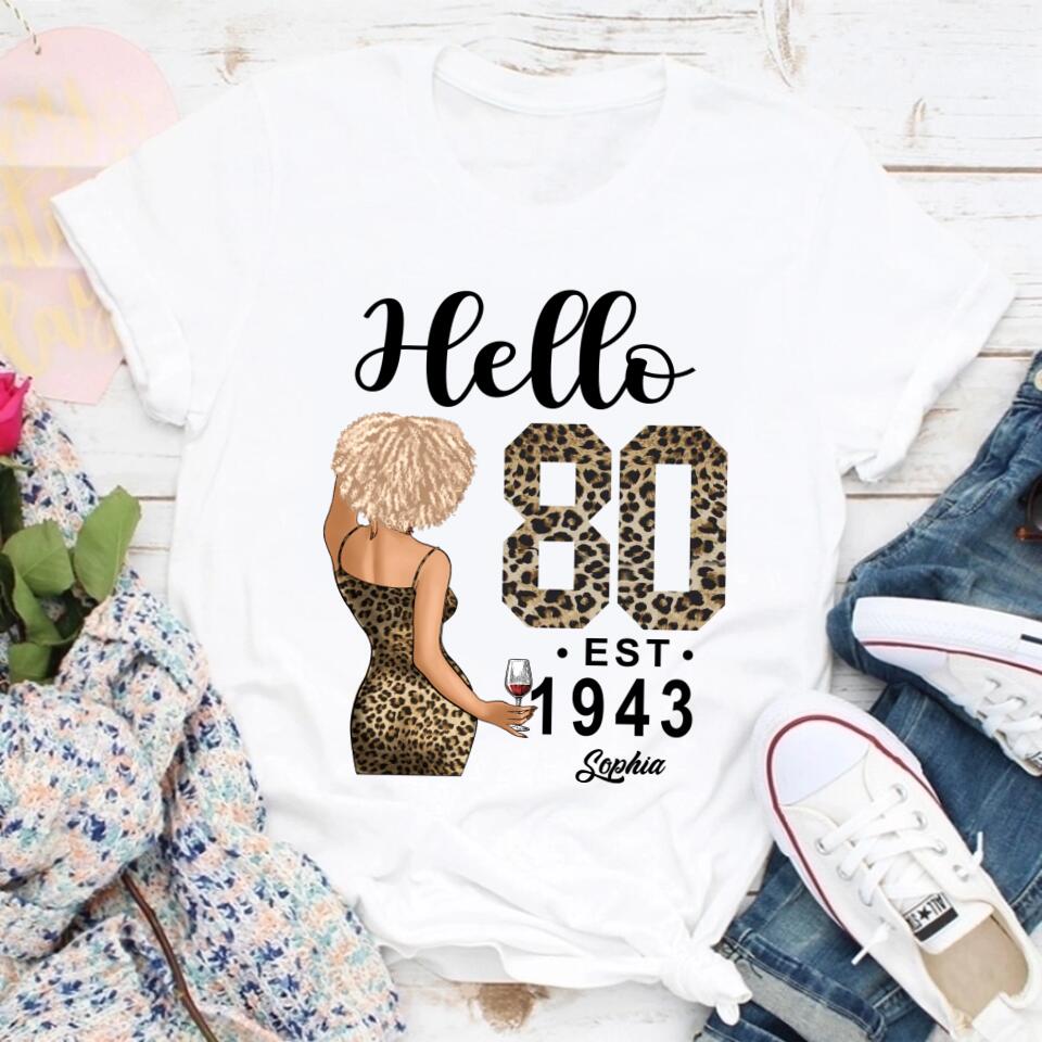 80th Birthday Shirts, Custom Birthday Shirts, Turning 80 Shirt, Gifts For Women Turning 80, 80 And Fabulous Shirt, 1943 Shirt, 80th Birthday Shirts For Her