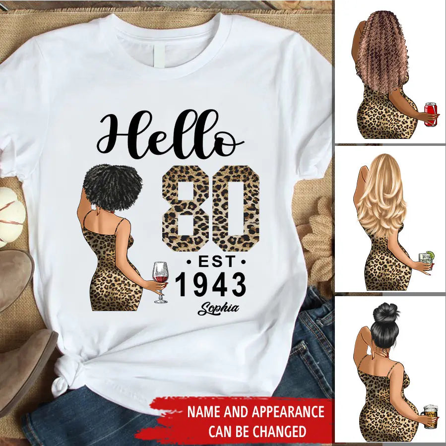 80th Birthday Shirts, Custom Birthday Shirts, Turning 80 Shirt, Gifts For Women Turning 80, 80 And Fabulous Shirt, 1943 Shirt, 80th Birthday Shirts For Her