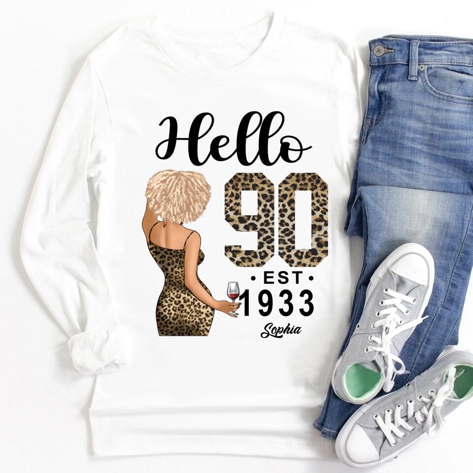90th Birthday Shirts, Custom Birthday Shirts, Turning 90 Shirt, Gifts For Women Turning 90, 90 And Fabulous Shirt, 1933 Shirt, 90th Birthday Shirts For Her