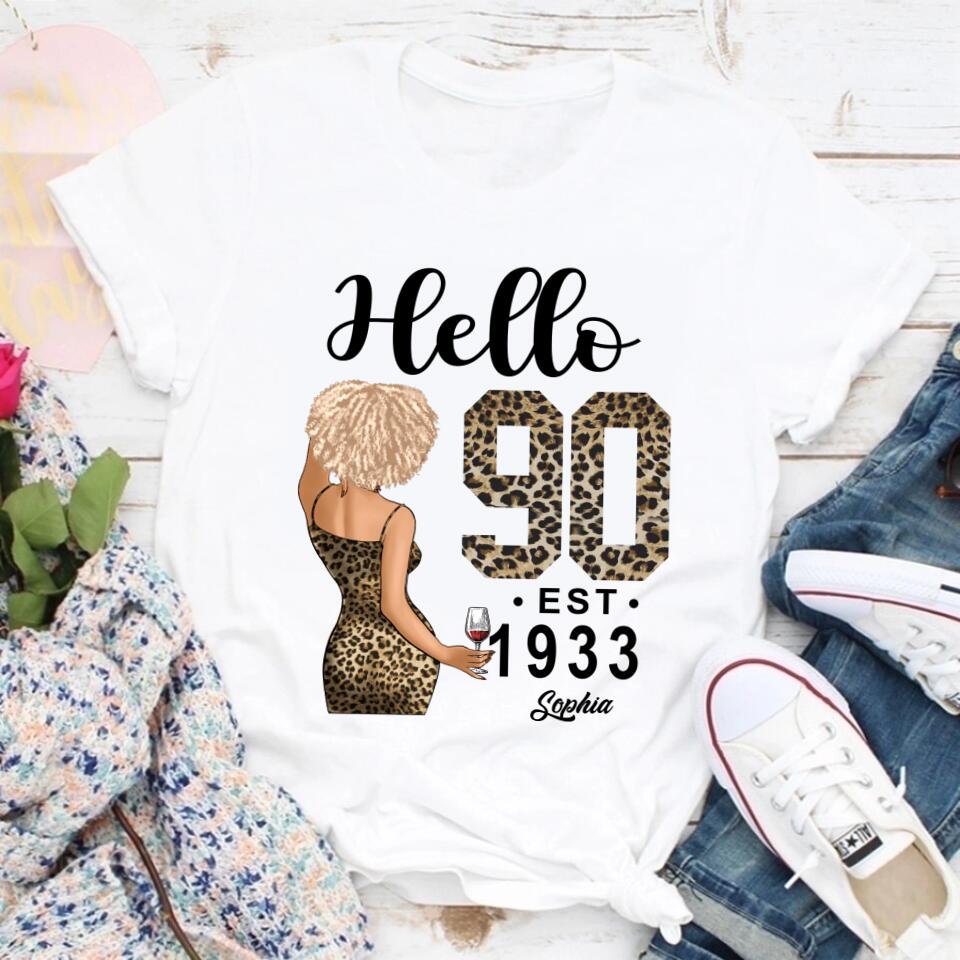 90th Birthday Shirts, Custom Birthday Shirts, Turning 90 Shirt, Gifts For Women Turning 90, 90 And Fabulous Shirt, 1933 Shirt, 90th Birthday Shirts For Her