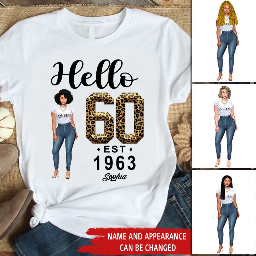 Chapter 60, Fabulous Since 1963 60th Birthday Unique T Shirt For Woman, Custom Birthday Shirt, Her Gifts For 60 Years Old , Turning 60 Birthday Cotton Shirt