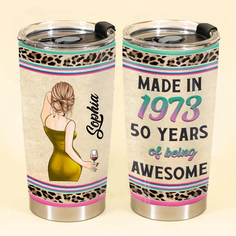 Personalized Tumbler, 50th Birthday Tumbler, Personalized 50th Birthday Gifts, 50th Gift Ideas For Her