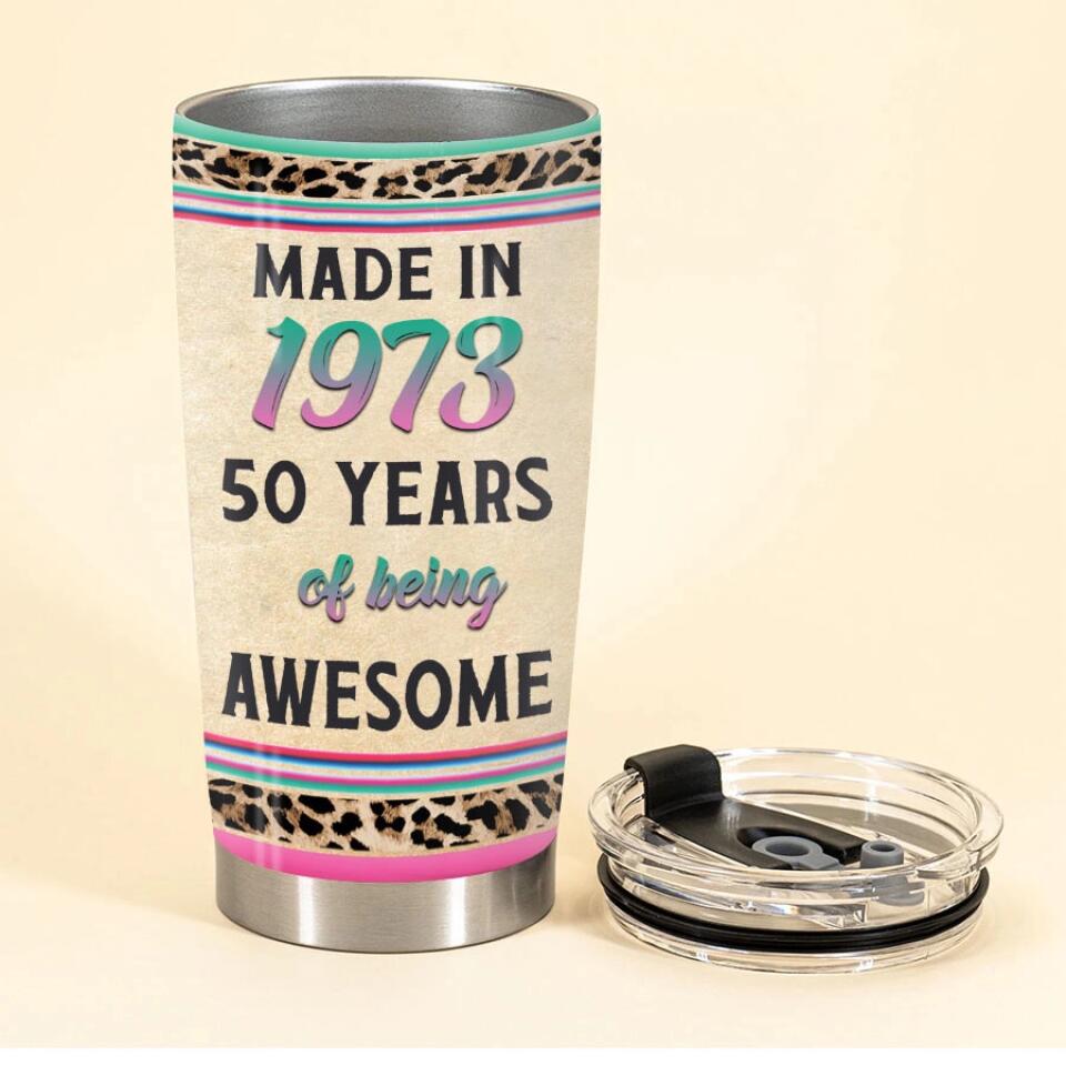 Personalized Tumbler, 50th Birthday Tumbler, Personalized 50th Birthday Gifts, 50th Gift Ideas For Her