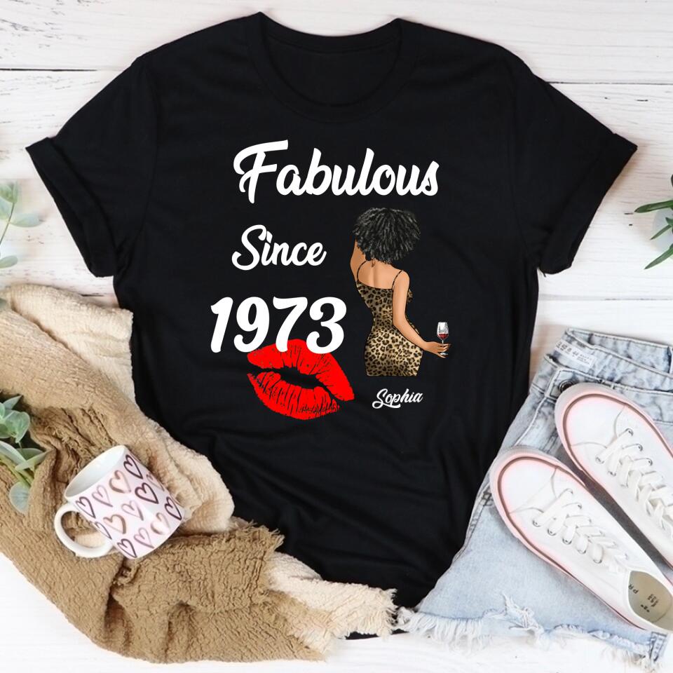 50th Birthday Shirts, Custom Birthday Shirts, Turning 50 Shirt, Gifts For Women Turning 50, 50 And Fabulous Shirt, 1973 Shirt, 50th Birthday Shirts For Her