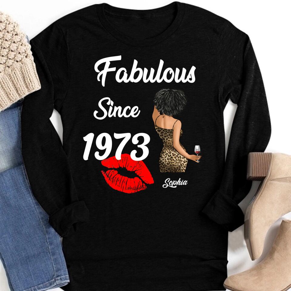 50th Birthday Shirts, Custom Birthday Shirts, Turning 50 Shirt, Gifts For Women Turning 50, 50 And Fabulous Shirt, 1973 Shirt, 50th Birthday Shirts For Her