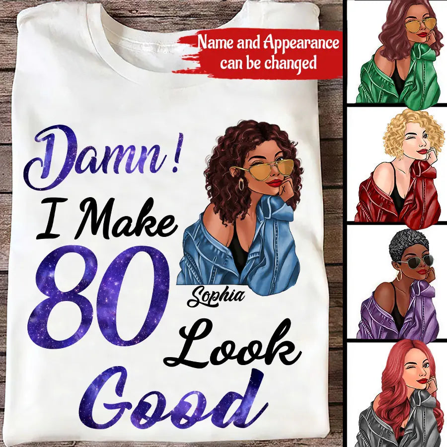 Chapter 80th, Fabulous Since 1943 80th Birthday Unique T Shirt For Woman, Her Gifts For 80 Years Old , Turning 80 Birthday Cotton Shirt