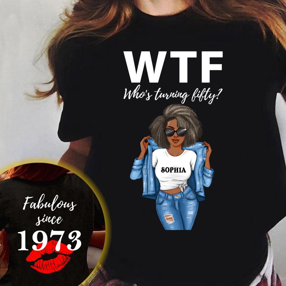 Chapter 50, Fabulous Since 1973 50th Birthday Unique T Shirt For Woman, Her Gifts For 50 Years Old , Turning 50 Birthday Cotton Shirt