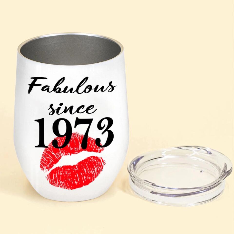 Personalized Wine Tumbler - 50th Birthday Wine Tumbler, Personalized 50th Birthday Gifts, 50th Gift Ideas For Her