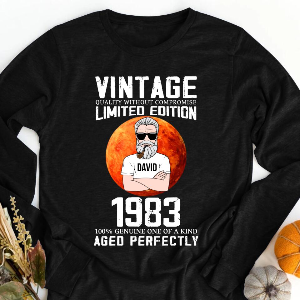 Personalized Birthday T Shirt, Chapter 40, Fabulous Since 1983 40th Birthday Unique T Shirt For Man, Vintage Quality without compromise Limited edition 1983 100% genuine of a kind aged perfectly