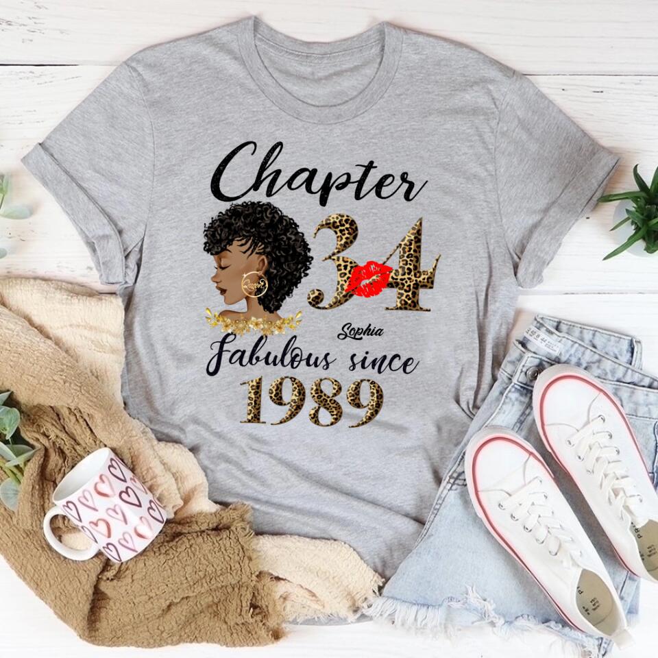 34th birthday shirts for her, Personalised 34th birthday gifts, 1989 t shirt, 34 and fabulous shirt, 34th birthday shirt ideas, gift ideas 34th birthday woman