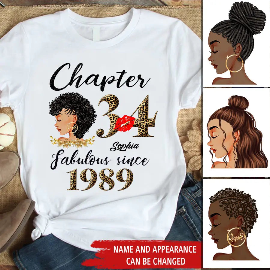 34th birthday shirts for her, Personalised 34th birthday gifts, 1989 t shirt, 34 and fabulous shirt, 34th birthday shirt ideas, gift ideas 34th birthday woman