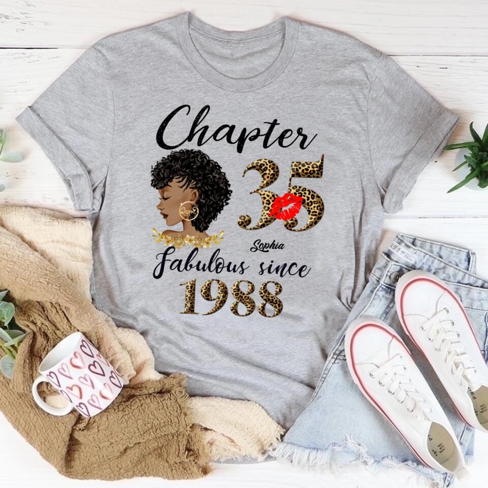 35th birthday shirts for her, Personalised 35th birthday gifts, 1988 t shirt, 35 and fabulous shirt, 35th birthday shirt ideas, gift ideas 35th birthday woman