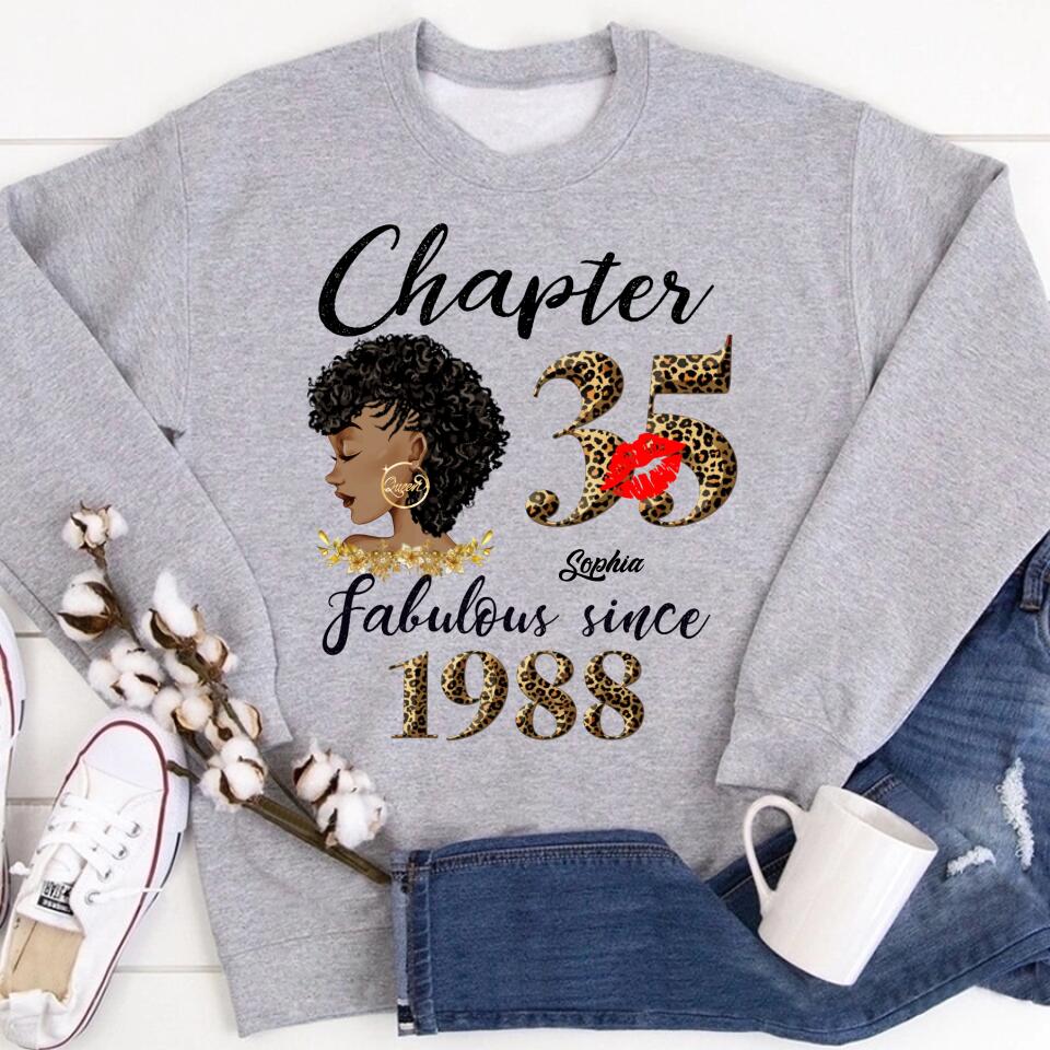 35th birthday shirts for her, Personalised 35th birthday gifts, 1988 t shirt, 35 and fabulous shirt, 35th birthday shirt ideas, gift ideas 35th birthday woman