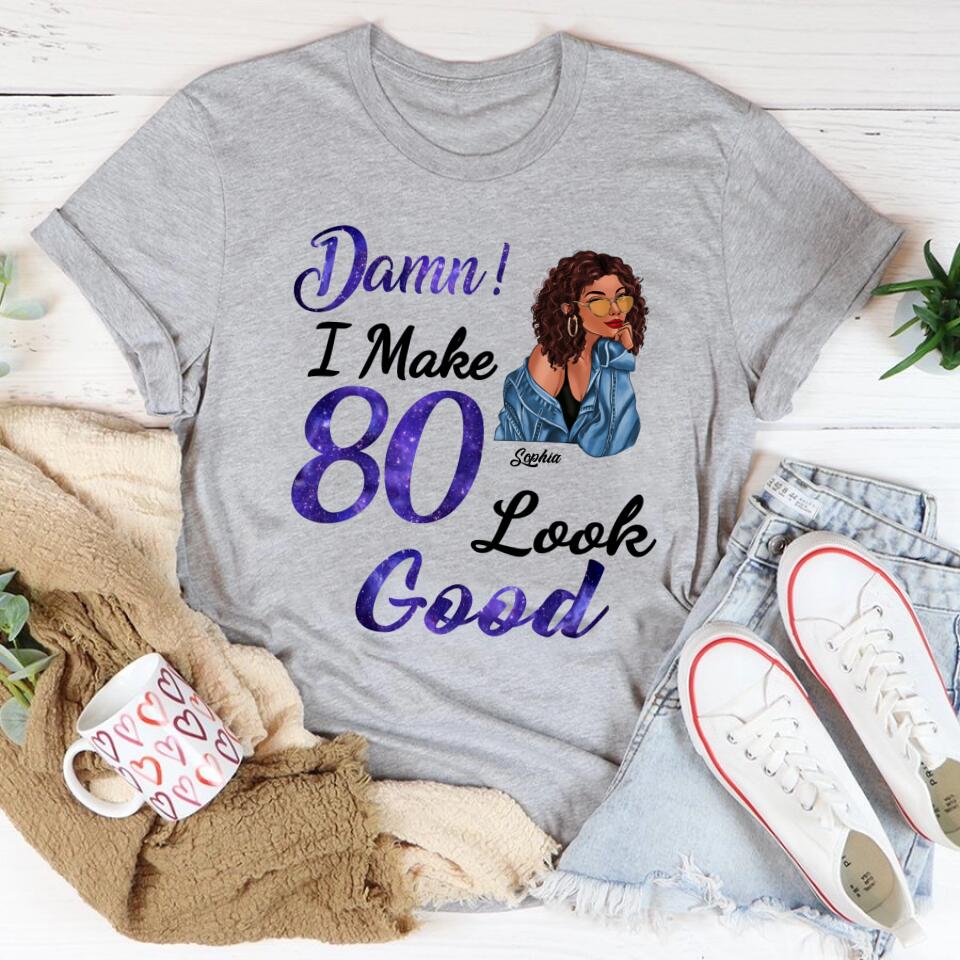 Chapter 80th, Fabulous Since 1943 80th Birthday Unique T Shirt For Woman, Her Gifts For 80 Years Old , Turning 80 Birthday Cotton Shirt