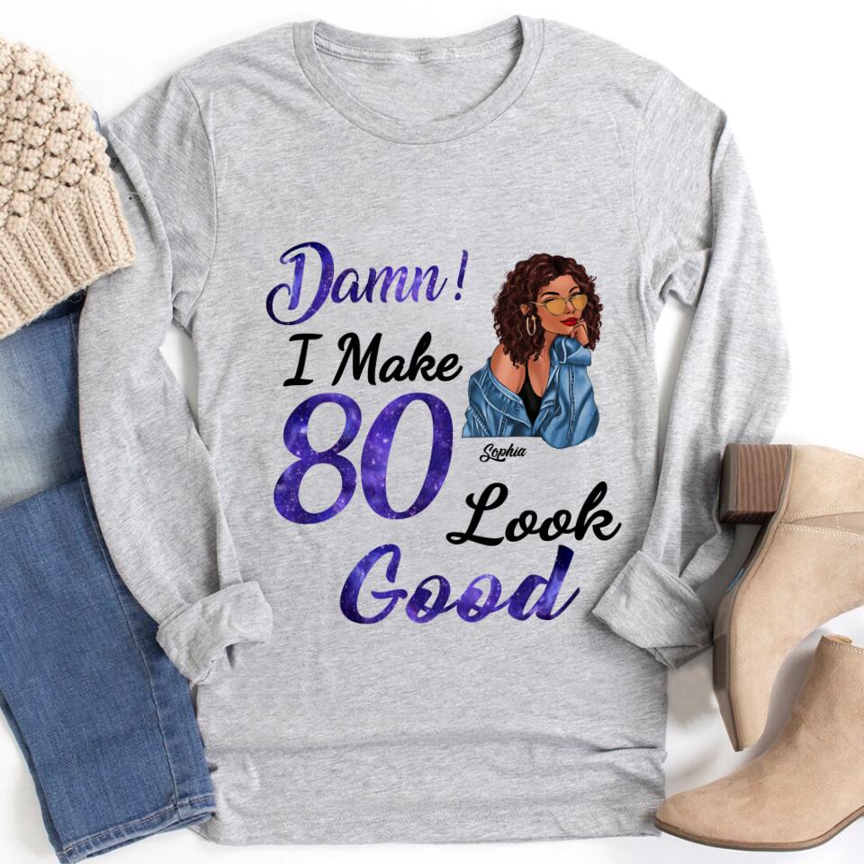 Chapter 80th, Fabulous Since 1943 80th Birthday Unique T Shirt For Woman, Her Gifts For 80 Years Old , Turning 80 Birthday Cotton Shirt