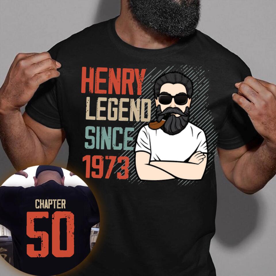 Chapter 50, Fabulous Since 1973 50th Birthday Unique T Shirt For Man, His Gifts For 50 Years Old, Turning 50 Birthday Cotton Shirt