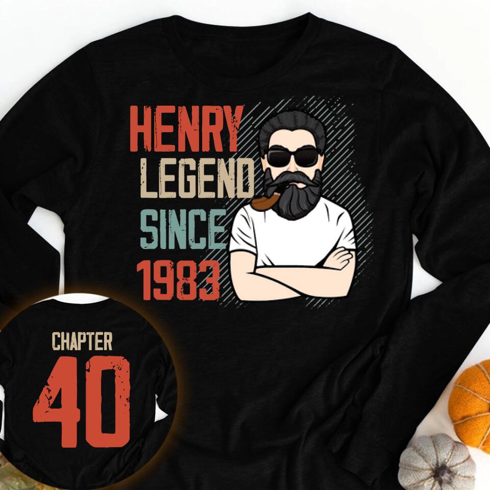 Chapter 40, Fabulous Since 1983 40th Birthday Unique T Shirt For Man, His Gifts For 40 Years Old, Turning 40 Birthday Cotton Shirt