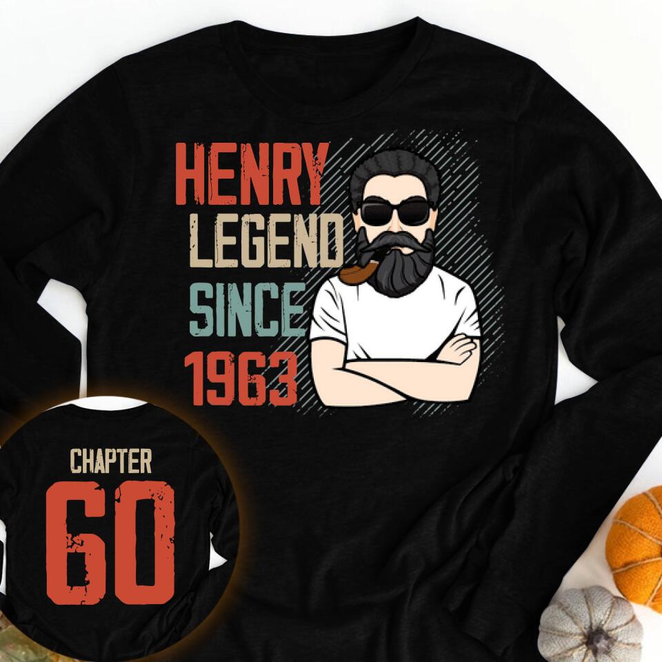 Chapter 60, Fabulous Since 1962 60th Birthday Unique T Shirt For Man, His Gifts For 60 Years Old, Turning 60 Birthday Cotton Shirt