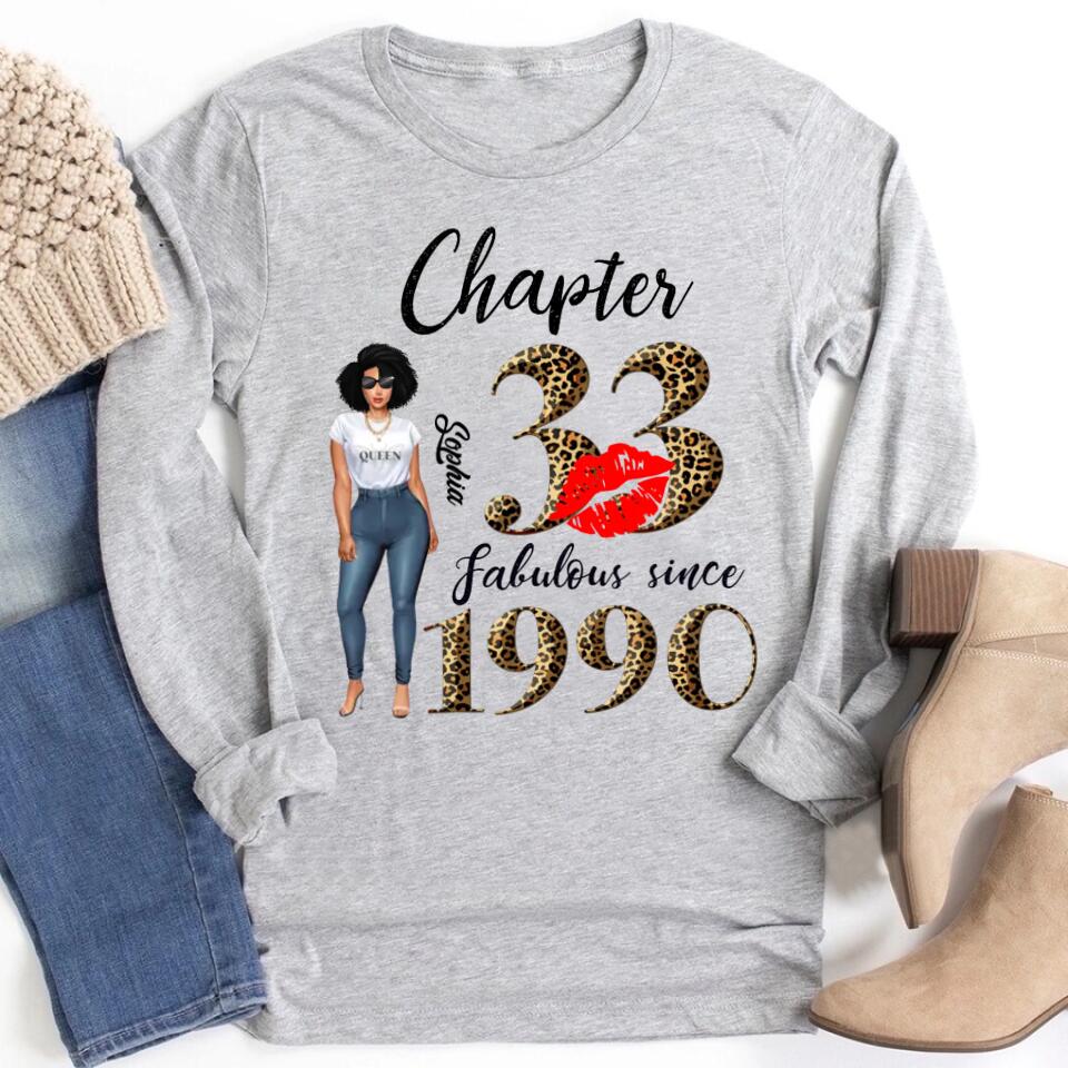 33rd birthday shirts for her, Personalised 33rd birthday gifts, 1990 t shirt, 33 and fabulous shirt, 33rd birthday shirt ideas, gift ideas 33rd birthday woman