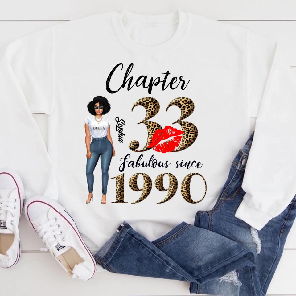 33rd birthday shirts for her, Personalised 33rd birthday gifts, 1990 t shirt, 33 and fabulous shirt, 33rd birthday shirt ideas, gift ideas 33rd birthday woman
