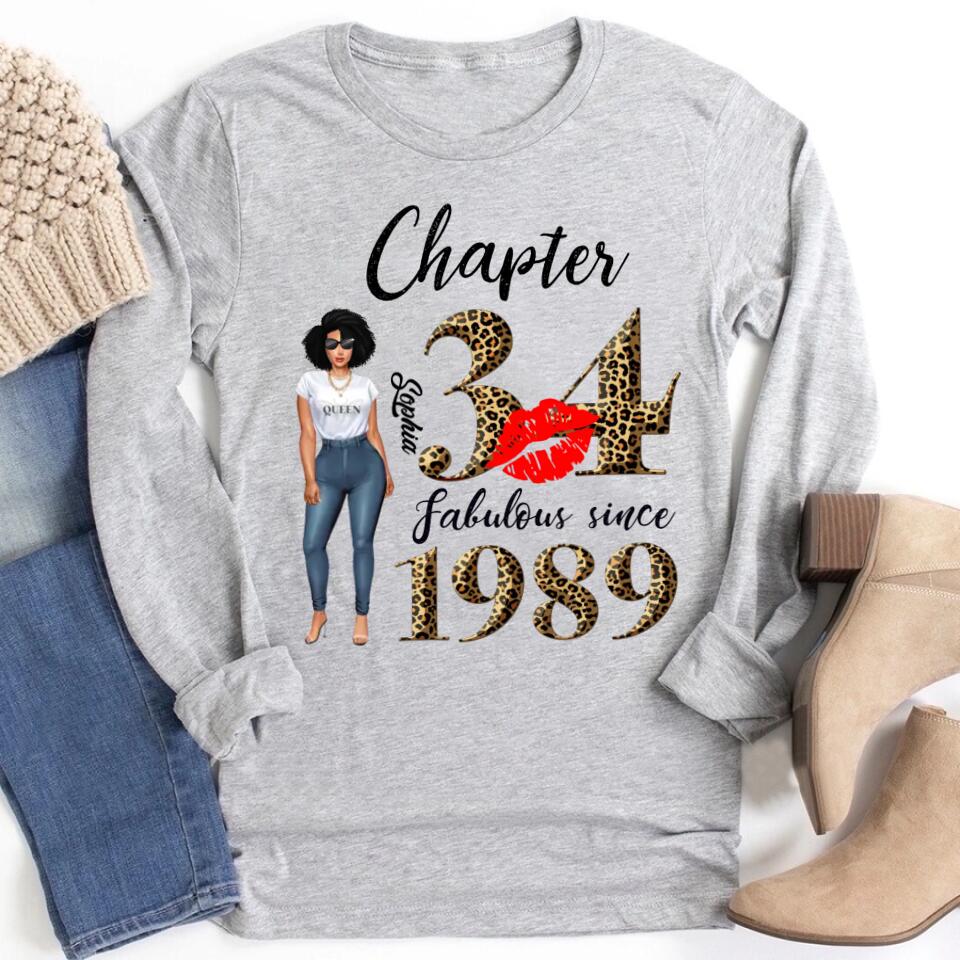 34th birthday shirts for her, Personalised 34th birthday gifts, 1989 t shirt, 34 and fabulous shirt, 34th birthday shirt ideas, gift ideas 34th birthday woman