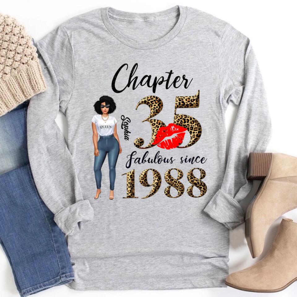 35th birthday shirts for her, Personalised 35th birthday gifts, 1988 t shirt, 35 and fabulous shirt, 35th birthday shirt ideas, gift ideas 35th birthday woman