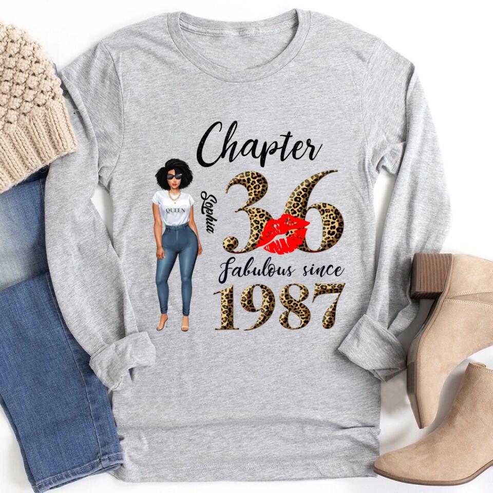 36th birthday shirts for her, Personalised 36th birthday gifts, 1987 t shirt, 36 and fabulous shirt, 36th birthday shirt ideas, gift ideas 36th birthday woman