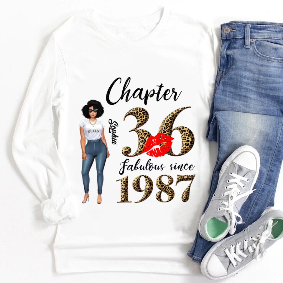 36th birthday shirts for her, Personalised 36th birthday gifts, 1987 t shirt, 36 and fabulous shirt, 36th birthday shirt ideas, gift ideas 36th birthday woman